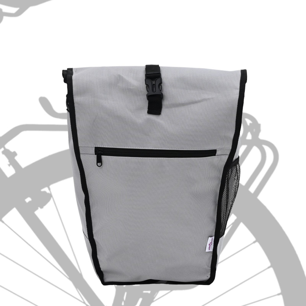 Produktbild för Cykelväska Grå 34 x 16 x 59 cm Polyester