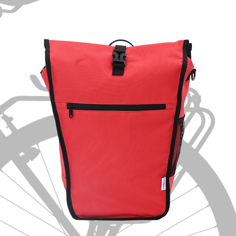 Produktbild för Cykelväska Röd 34 x 16 x 59 cm Polyester