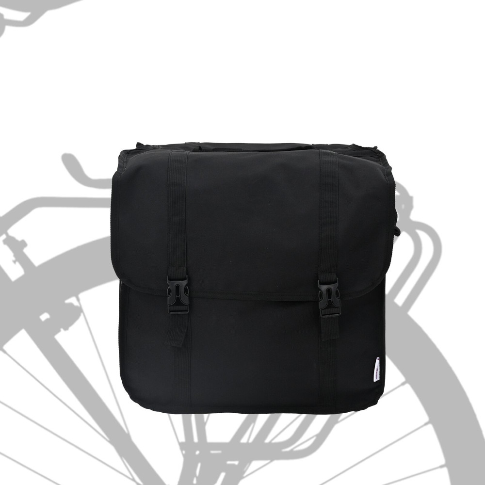Produktbild för Cykelväska Svart 40 x 18.5 x 35 cm Polyester