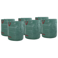Produktbild för Trädgårdsavfallspåsar 12 pcs Grön 67 x 67 x 75,5 cm
