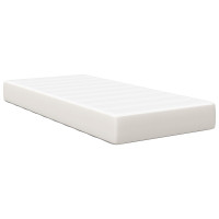 Produktbild för Sängmadrass med madrass Kräm 100 x 200 cm tyg