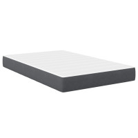 Produktbild för Sängmadrass med madrass Grå 120 x 190 cm tyg