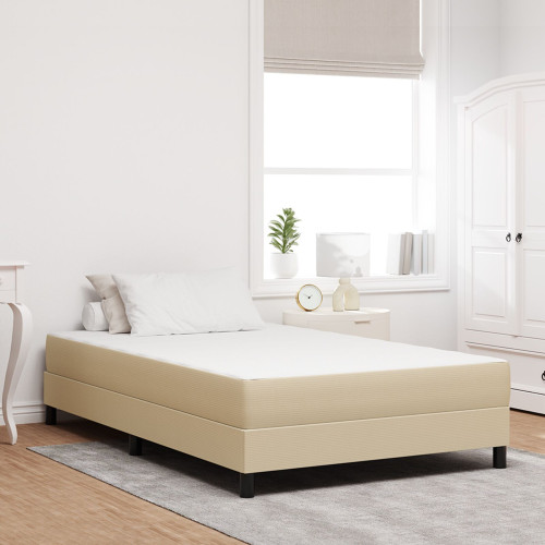 vidaXL Sängmadrass med madrass Salvia 120 x 190 cm tyg