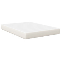 Produktbild för Sängmadrass med madrass Kräm 140 x 190 cm tyg
