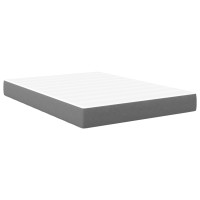 Produktbild för Sängmadrass med madrass Ljusgrå 160 x 200 cm tyg