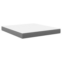 Produktbild för Sängmadrass med madrass Ljusgrå 180 x 200 cm tyg