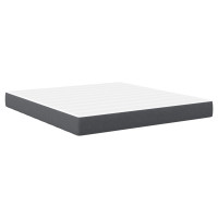 Produktbild för Sängmadrass med madrass Grå 180 x 200 cm tyg