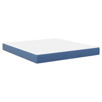Produktbild för Sängmadrass med madrass Blå 180 x 200 cm tyg