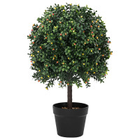 Produktbild för Buxbollar Grön 35 x 35 x 50 cm Plast