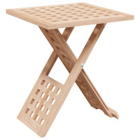 Produktbild för Kaffeebord Brun 33 x 33 x 40,5 cm Massivt Valnötsträ