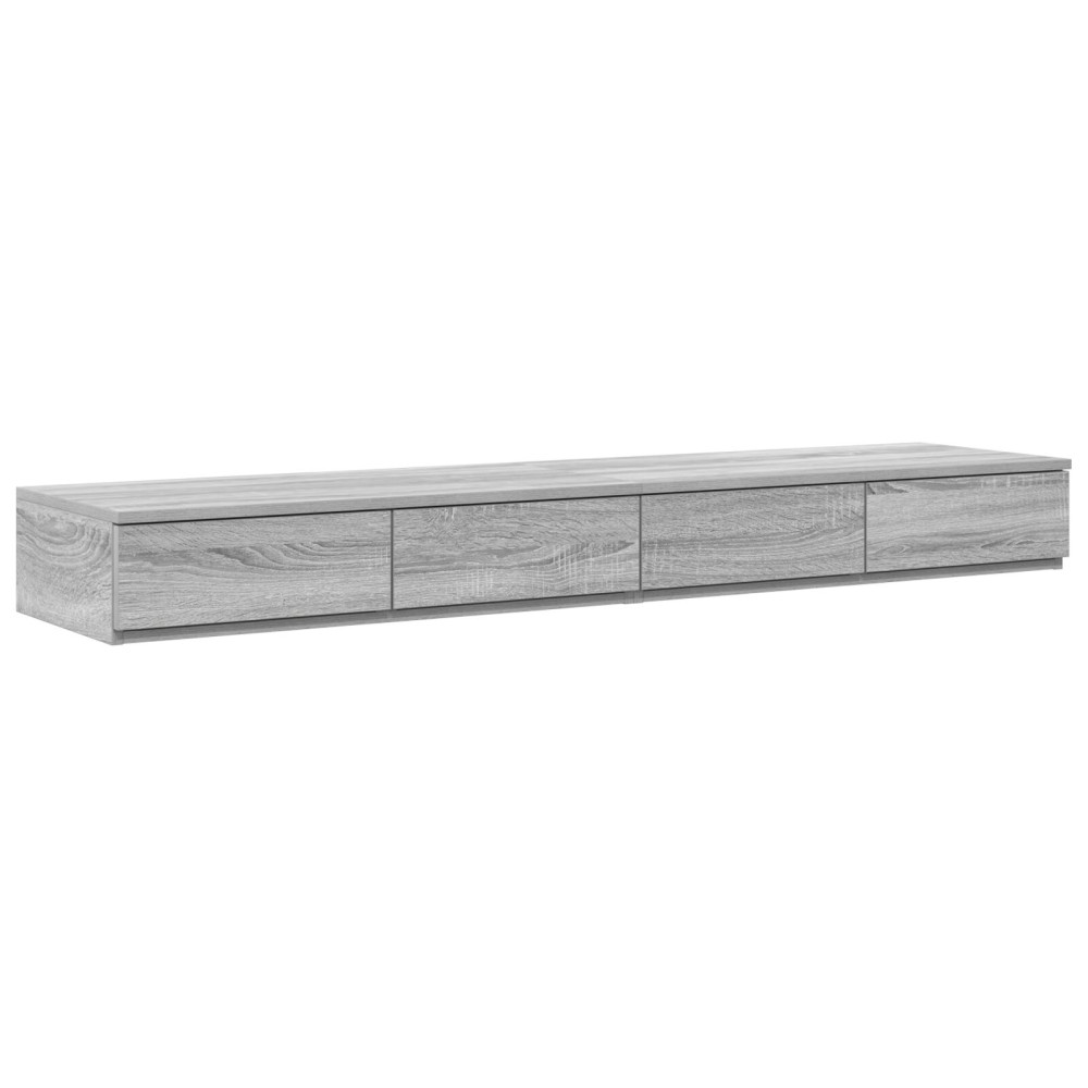 Produktbild för Sänglådor Grå Sonoma 150 x 36,5 x 16,5 cm Konstruerat trä