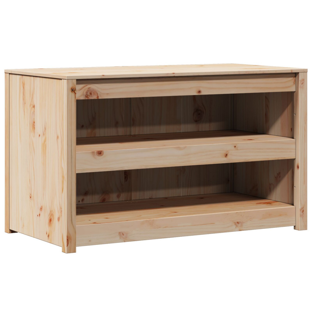 Produktbild för Köksskåp med hylla MEPPEL Brun Ek 106 x 55 x 64 cm Massiv furu