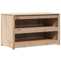 Produktbild för Köksskåp med hylla MEPPEL Brun Ek 106 x 55 x 64 cm Massiv furu
