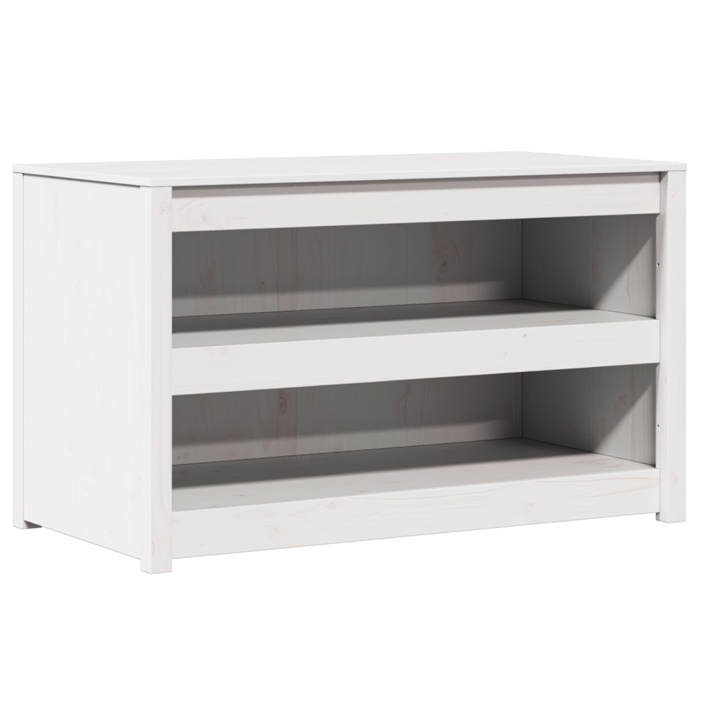 Produktbild för Köksskåp med hylla MEPPEL Vit 106 x 55 x 64 cm Massiv furu