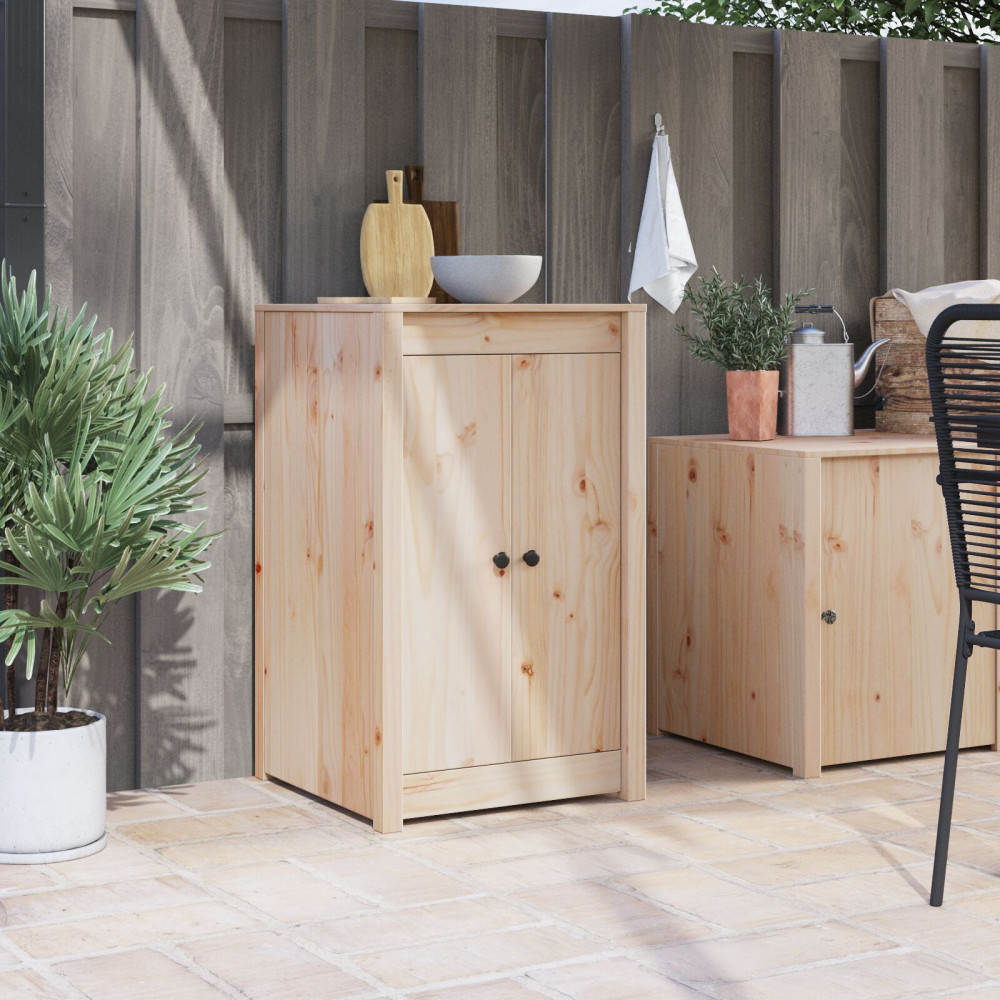 Produktbild för Köksdörr MEPPEL Brun Ek 50 x 9 x 82 cm Massivt tallträ