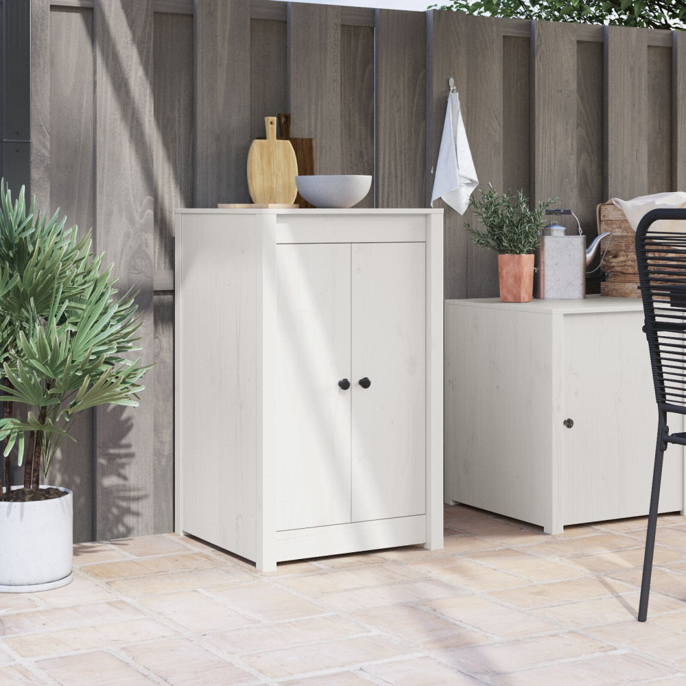 Produktbild för Köksdörr MEPPEL Vit 50 x 9 x 82 cm Massivt tallträ