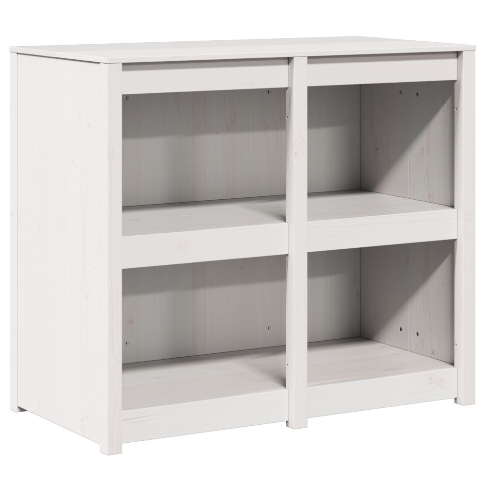 Produktbild för Köksskåp med hylla MEPPEL Varmvit 106 x 55 x 92 cm Massiv furu