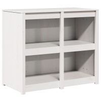Produktbild för Köksskåp med hylla MEPPEL Varmvit 106 x 55 x 92 cm Massiv furu