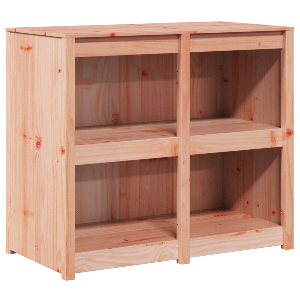 Produktbild för Köksskåp med hylla MEPPEL Brun Ek 106 x 55 x 92 cm Massiv furu