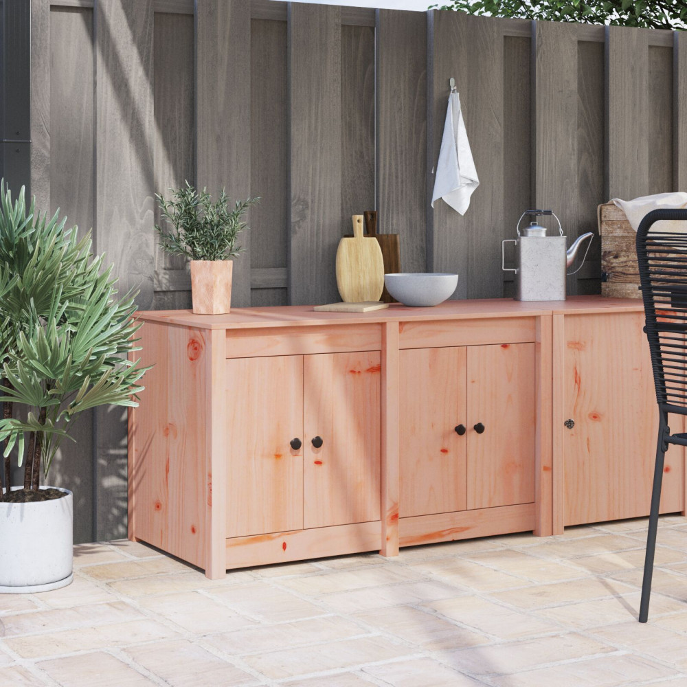 Produktbild för Köksskåp MEPPEL Brun Ek 106 x 55 x 64 cm Massivt tallträ