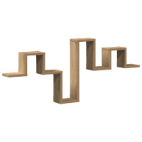 Produktbild för Vägg hylla Väggmonterad Artisan Ek 104.5 x 43 x 10 cm