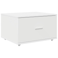Produktbild för Lådans skåp med hjul Vit 55 x 45 x 31 cm