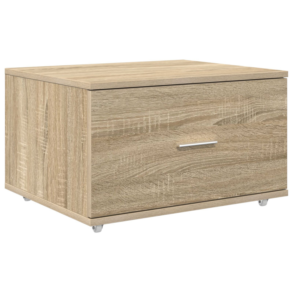 Produktbild för Lådans skåp med hjul Sonoma-ek 55 x 45 x 31 cm