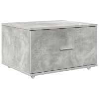 Produktbild för Lådans skåp med hjul Betonggrå 55 x 45 x 31 cm