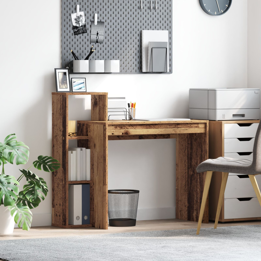 Produktbild för Skrivbord Gammalt trä 100 x 40 x 90 cm Konstruerat trä