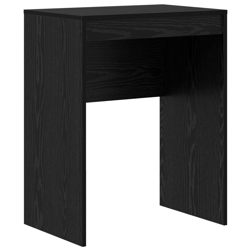 Produktbild för Skrivbord Svart Ek 60 x 40 x 76 cm