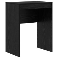 Produktbild för Skrivbord Svart Ek 60 x 40 x 76 cm