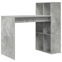 Produktbild för Skrivbord Betonggrå 108 x 55 x 103.5 cm Konstruerat trä