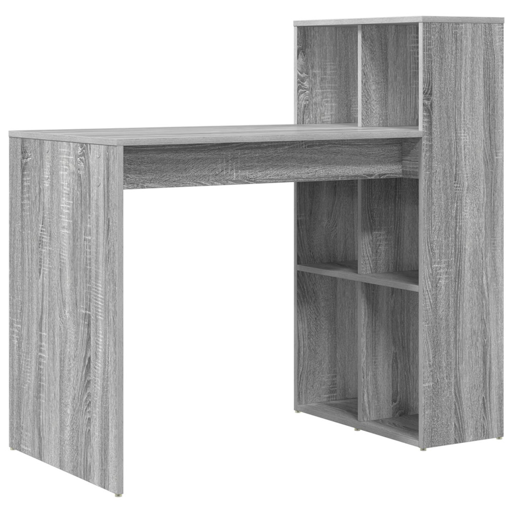 Produktbild för Skrivbord Grå Sonoma 108 x 55 x 103.5 cm Konstruerat trä