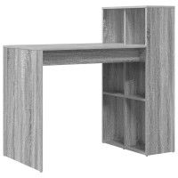 Produktbild för Skrivbord Grå Sonoma 108 x 55 x 103.5 cm Konstruerat trä