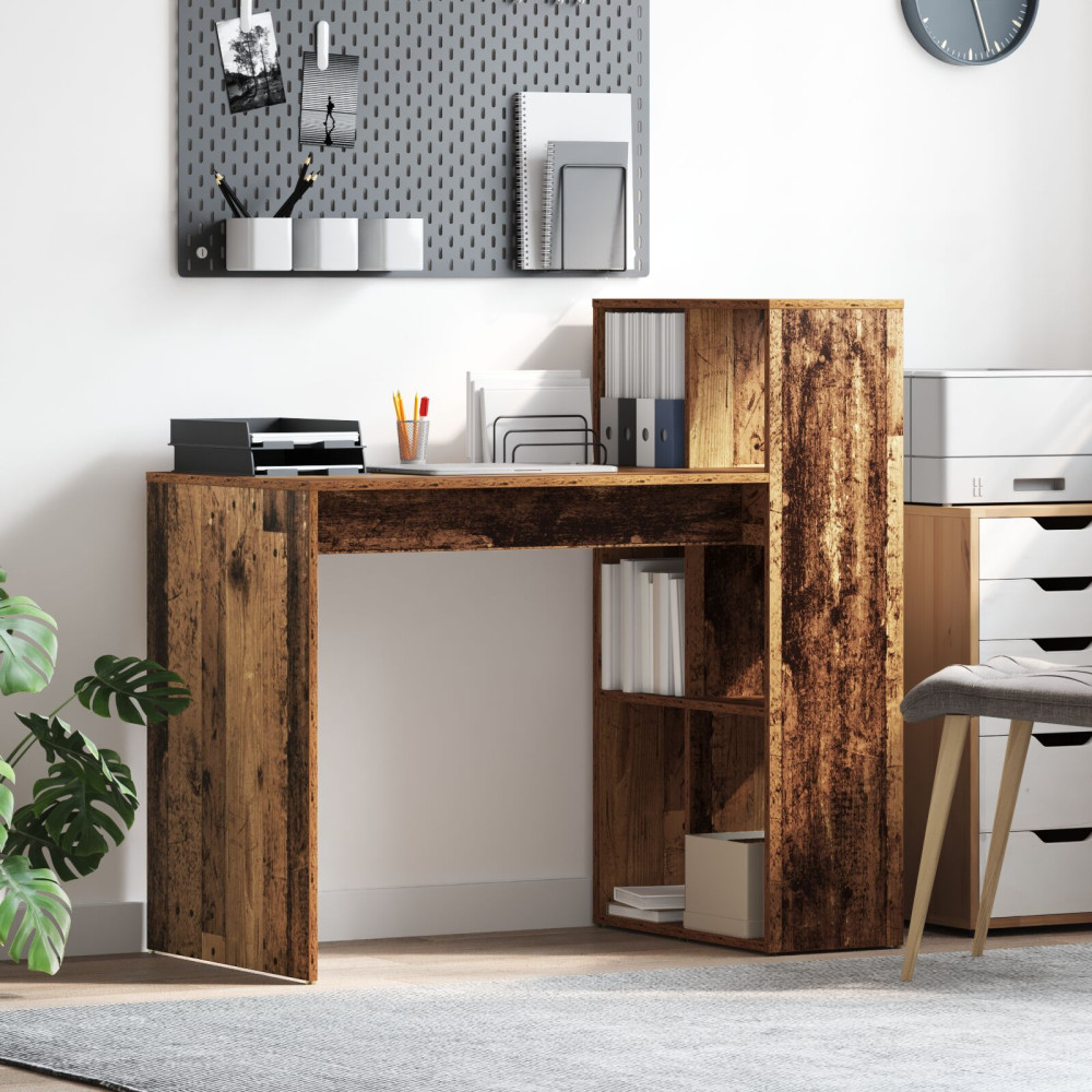 Produktbild för Skrivbord Gammalt trä 108 x 55 x 103.5 cm Konstruerat trä