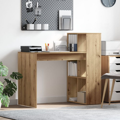 vidaXL Skrivbord Artisan Ek 108 x 55 x 103.5 cm Konstruerat trä