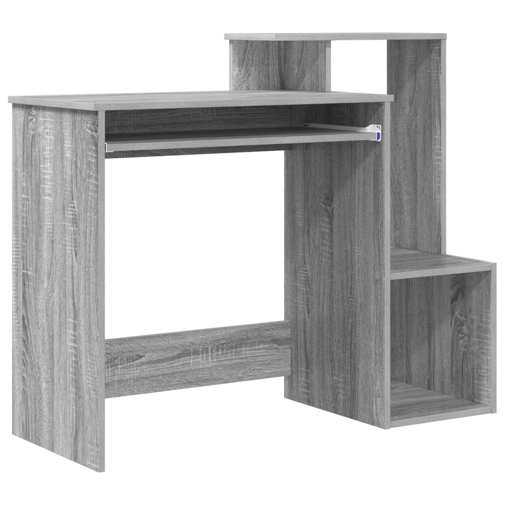 Produktbild för Skrivbord Grå Sonoma 106 x 41 x 88.5 cm Konstruerat trä