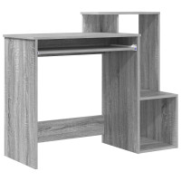 Produktbild för Skrivbord Grå Sonoma 106 x 41 x 88.5 cm Konstruerat trä
