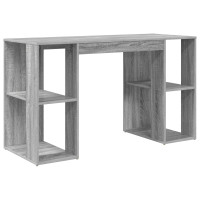 Produktbild för Skrivbord Grå Sonoma 130 x 50,5 x 75 cm Konstruerat trä