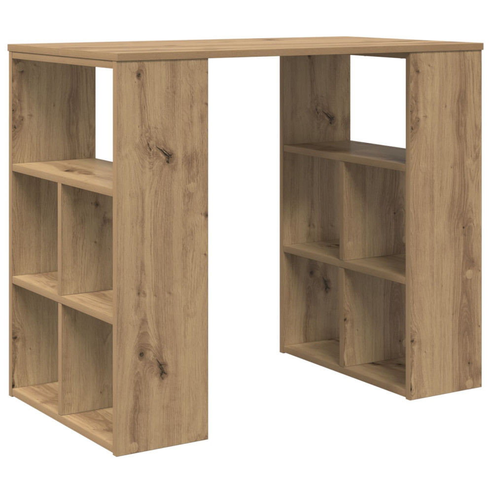 Produktbild för Skrivbord med hylla Artisan Ek 90 x 50 x 75 cm Konstruerat trä