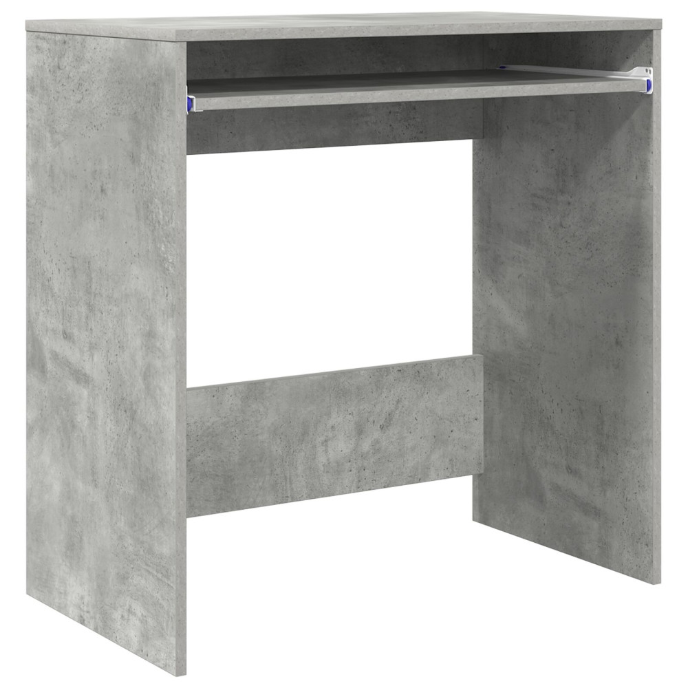 Produktbild för Skrivbord med låda Betonggrå 77.5 x 43 x 79 cm Konstruerat trä
