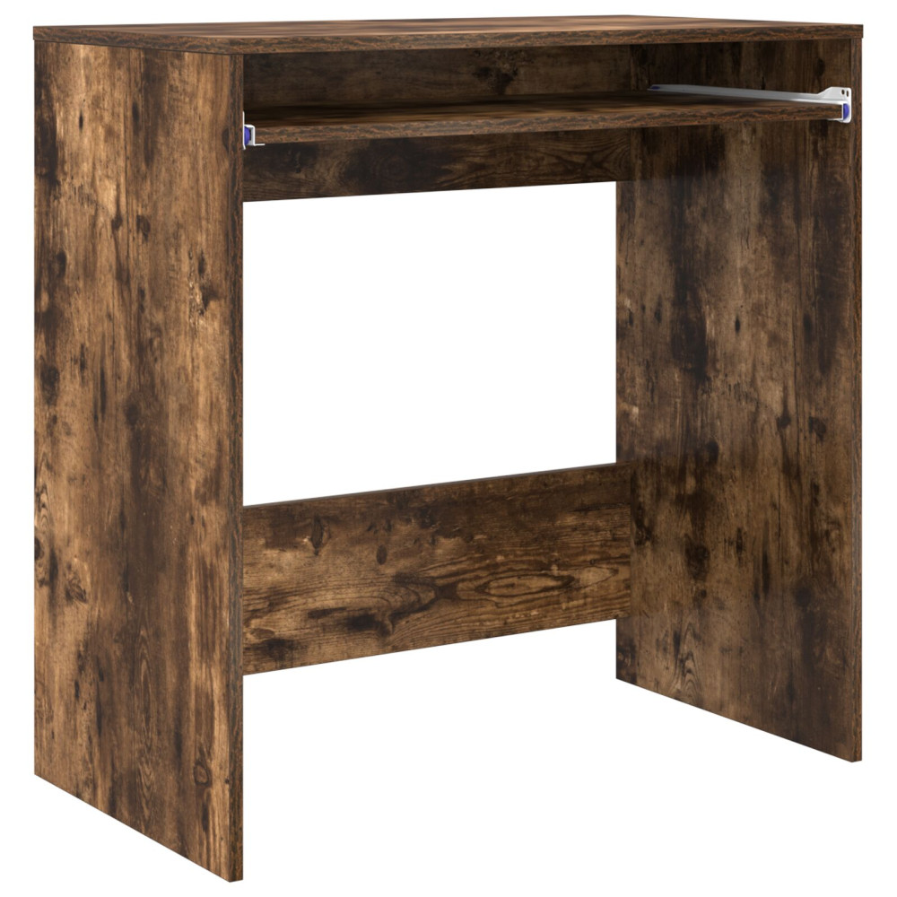 Produktbild för Skrivbord med låda Rökt ek 77.5 x 43 x 79 cm Konstruerat trä