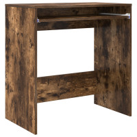 Produktbild för Skrivbord med låda Rökt ek 77.5 x 43 x 79 cm Konstruerat trä