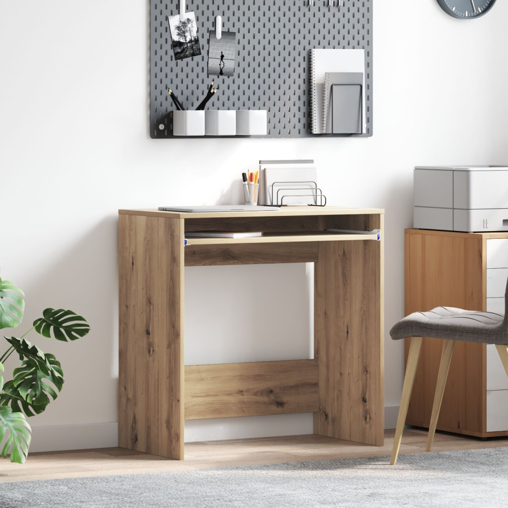 Produktbild för Skrivbord med låda Artisan Ek 77.5 x 43 x 79 cm Konstruerat trä