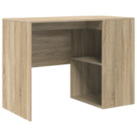 Produktbild för Skrivbord med hylla Sonoma-ek 102 x 50 x 75 cm Konstruerat trä