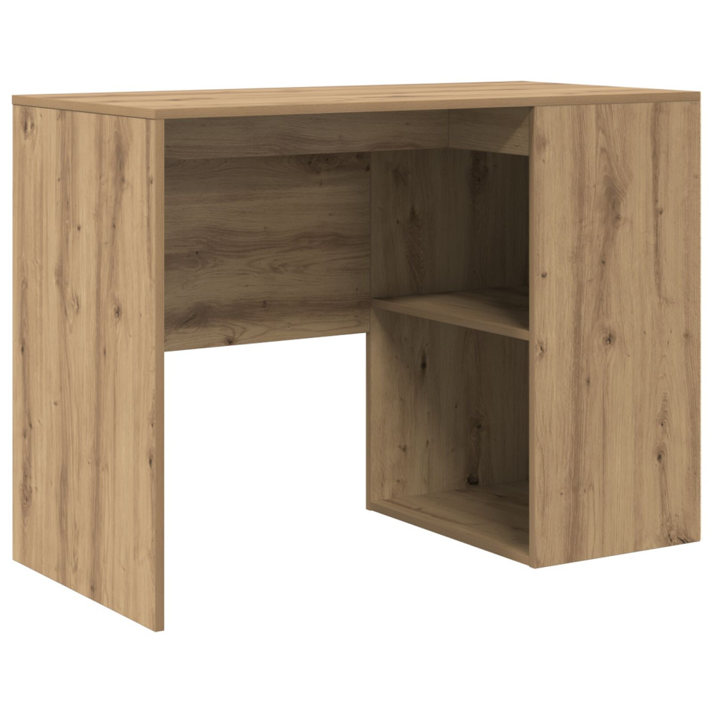 Produktbild för Skrivbord med hylla Artisan Ek 102 x 50 x 75 cm Konstruerat trä