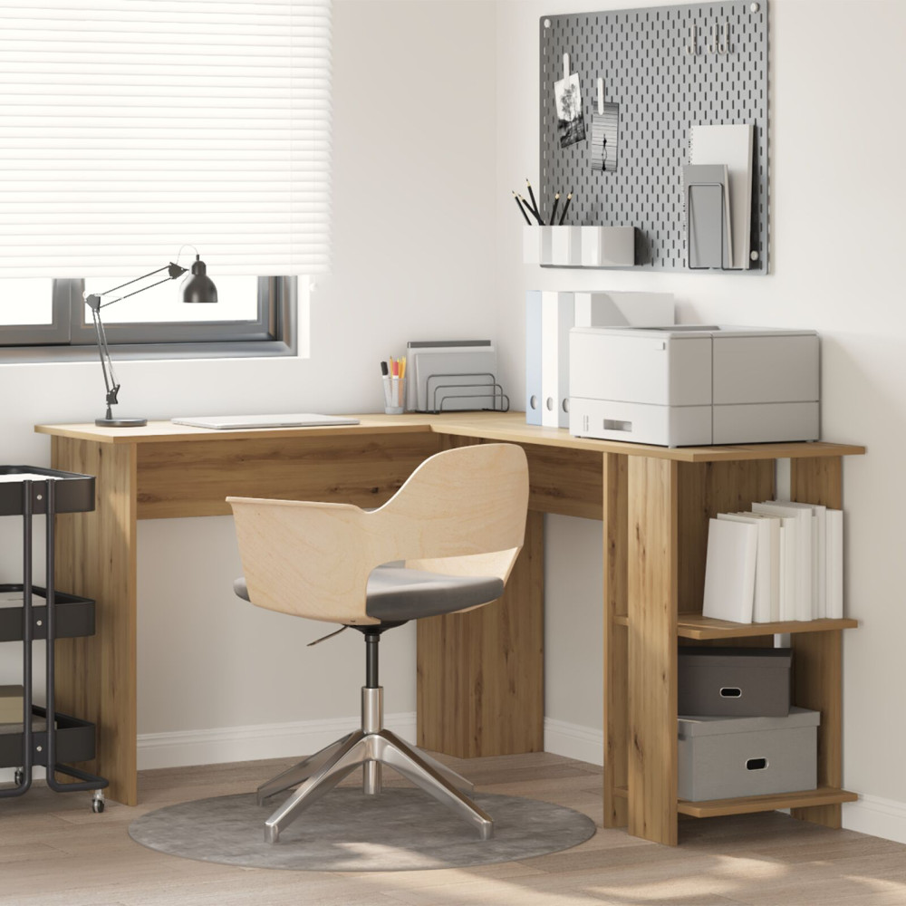 Produktbild för Hörnskrivbord Artisan Ek 140 x 113,5 x 75 cm Konstruerat trä