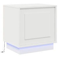 Produktbild för Nattduksbord Vit 44 x 34,5 x 45 cm Konstruerat trä