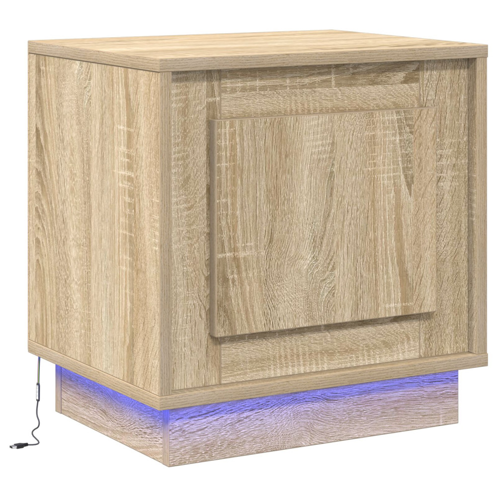 Produktbild för Nattduksbord Sonoma-ek 44 x 34,5 x 45 cm Konstruerat trä