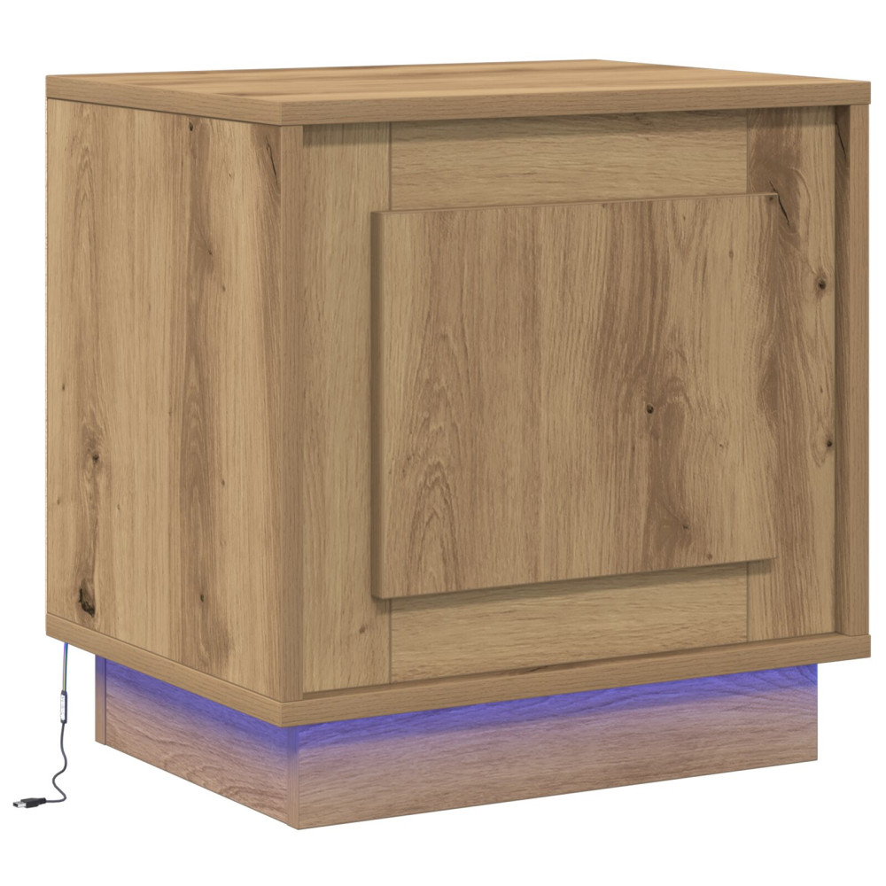 Produktbild för Nattduksbord Artisan Ek 44 x 34,5 x 45 cm Konstruerat trä
